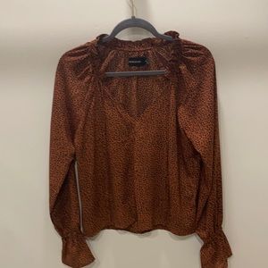 Trendy women’s long sleeve blouse